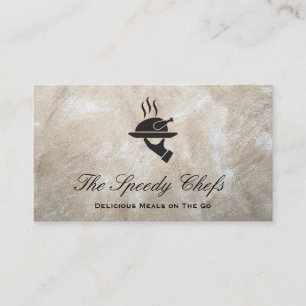 Chef Catering Delivery Services Business Card