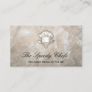 Chef   Catering Delivery Services Business Card
