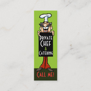 Chef Catering Private Chef Italian chef cooking Mini Business Card