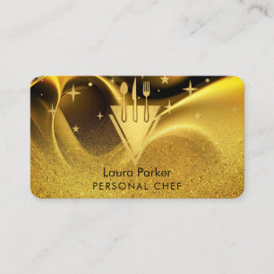 Chef Catering Restaurant Kitchen Tools Personal Business Card