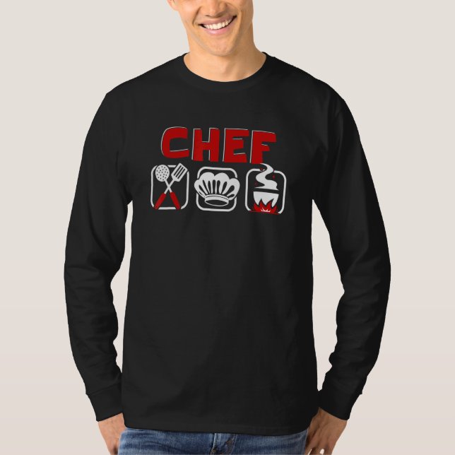 Chef Chef Chef De Cuisine Küchenprofi Chef T-Shirt (Front)