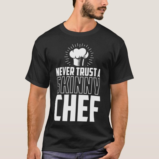 Chef Chef Chef Restaurant Funny Saying space theme T-Shirt (Front)