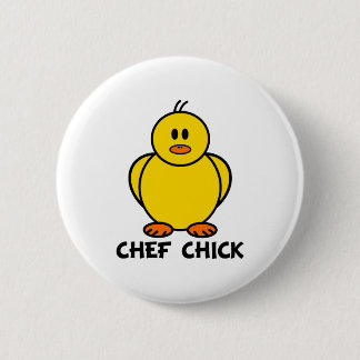 Chef Chick 6 Cm Round Badge