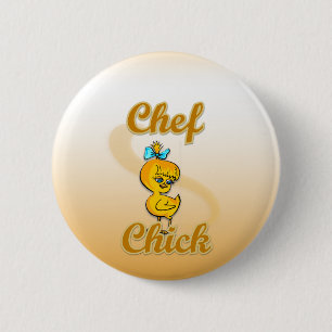 Chef Chick 6 Cm Round Badge