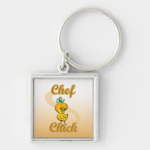 Chef Chick Key Ring