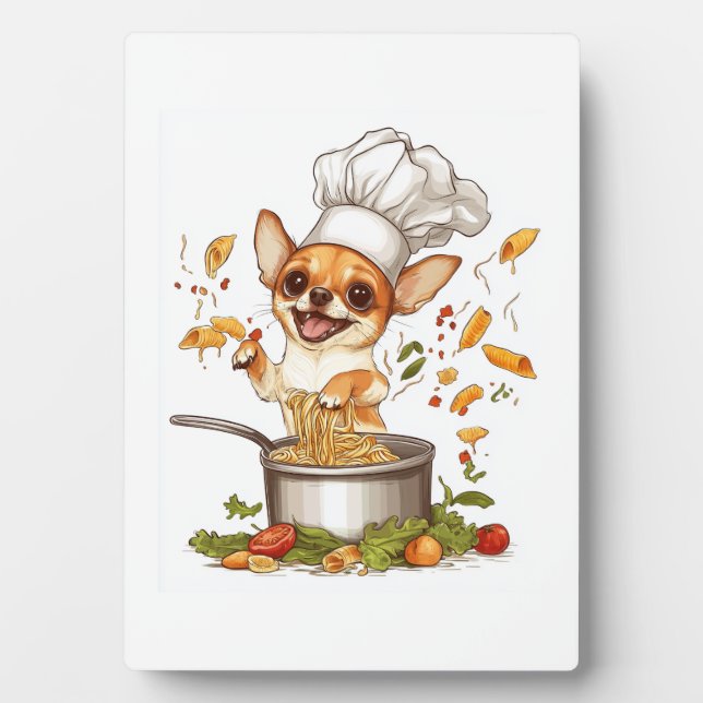Chef Chihuahua � Culinary Dog Master Plaque (Front)