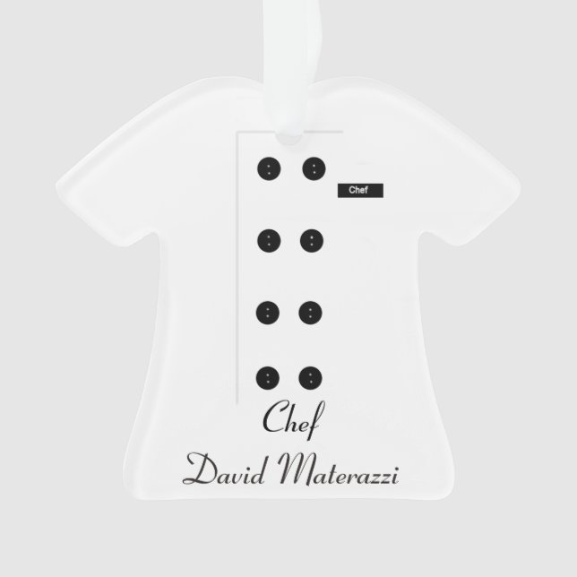 Chef Christmas Ornament (Front)