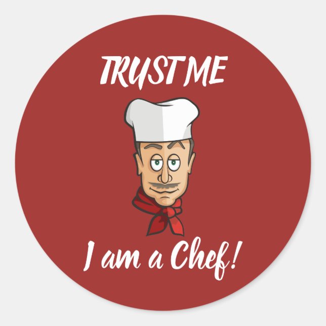 Chef Classic Round Sticker (Front)
