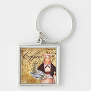 Chef Coffee Key Ring
