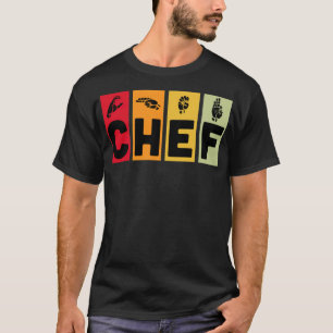 Chef colorful funny pampered chef  T-Shirt