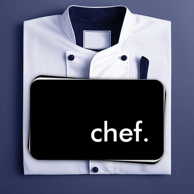 chef. (colour customisable) business card (Creator Uploaded)