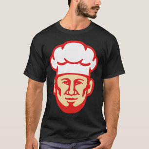 Chef Cook Beard Toque Hat space theme birthday che T-Shirt