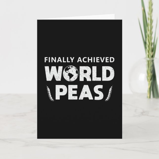 Chef Cook Cooking Finally Achieved World Peas Gift Card (Front)