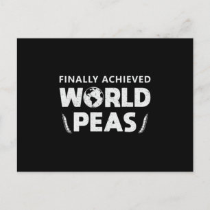 Chef Cook Cooking Finally Achieved World Peas Gift Postcard