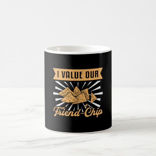 Chef Cook Cooking I Value Our Friend Chip Gift Coffee Mug (Center)