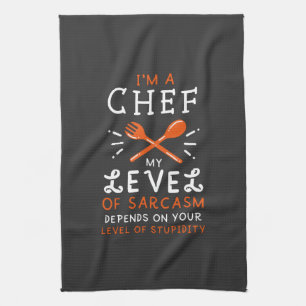 Chef Cook Funny Gift Tea Towel