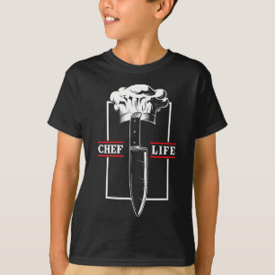 Chef Cook Life Knife Restaurant Cooking Food Culin T-Shirt