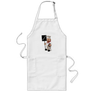 Chef cook - WELCOME menu card Long Apron