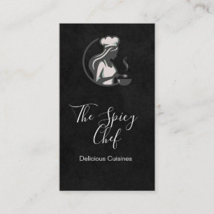 Chef Cooking Logo Restaurant Catering Business Card