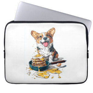 Chef Corgi � Funny Cooking Dog Laptop Sleeve
