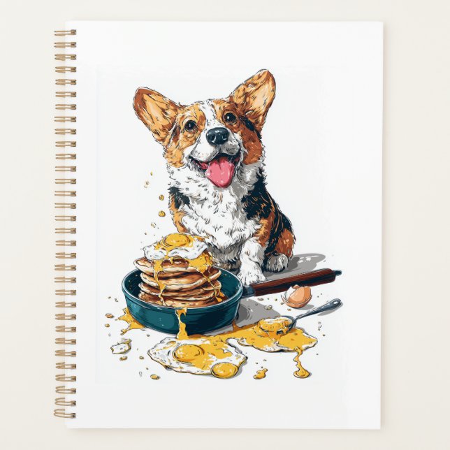 Chef Corgi � Funny Cooking Dog Planner (Front)