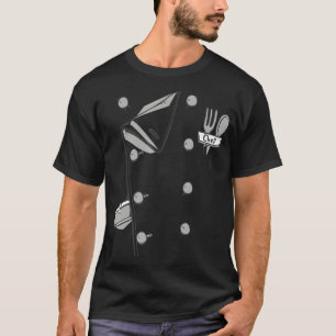 Chef Costume Coat Uniform Funny Cook Jacket for Ha T-Shirt