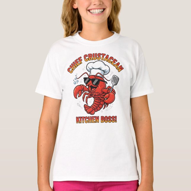 Chef Crustacean – Lobster Kitchen Boss T-Shirt (Front)
