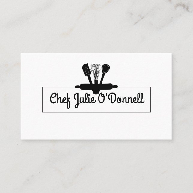 Chef Culinary  Business Card (Front)