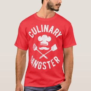 Chef Culinary Gangster Men Women Cook Cooking Hat T-Shirt