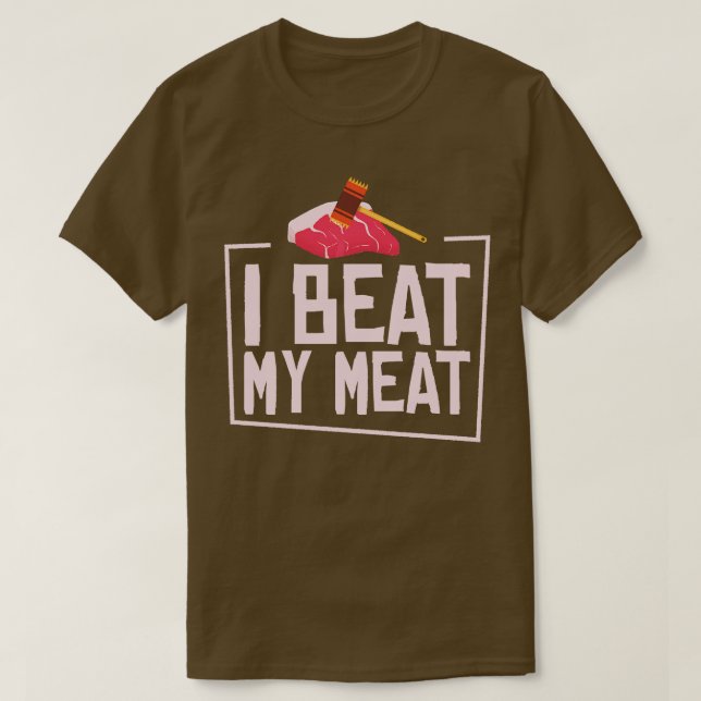 Chef Culinary Meat Lover Cooking Meat Food T-Shirt (Design Front)