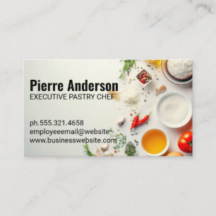 Chef Culinary Spices and Herbs Loyalty Card