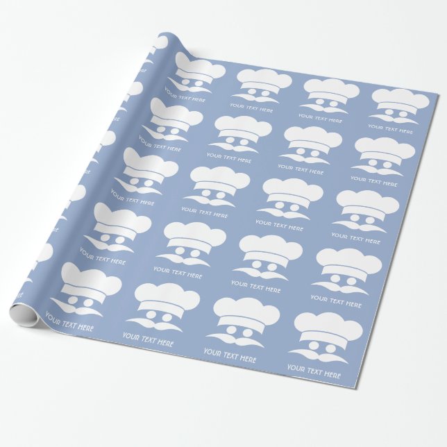 CHEF custom wrapping paper (Unrolled)