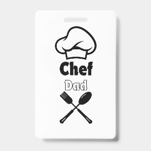 Chef Dad ID Badge
