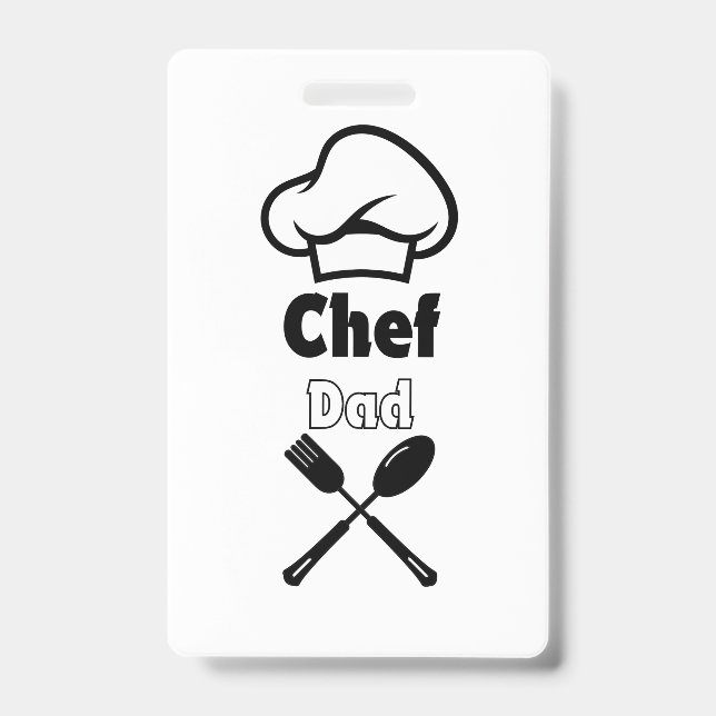Chef Dad ID Badge (Front)