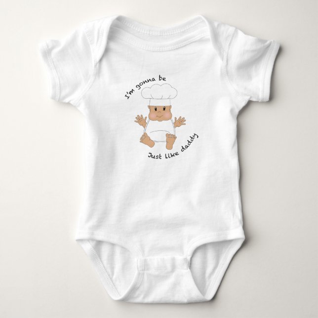 Chef daddy baby bodysuit (Front)