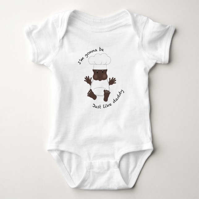 Chef daddy baby bodysuit (Front)