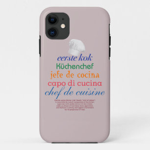 chef de cuisine Case-Mate iPhone case