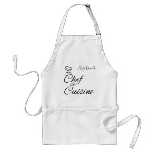 Chef de Cuisine Customisable Name Standard Apron