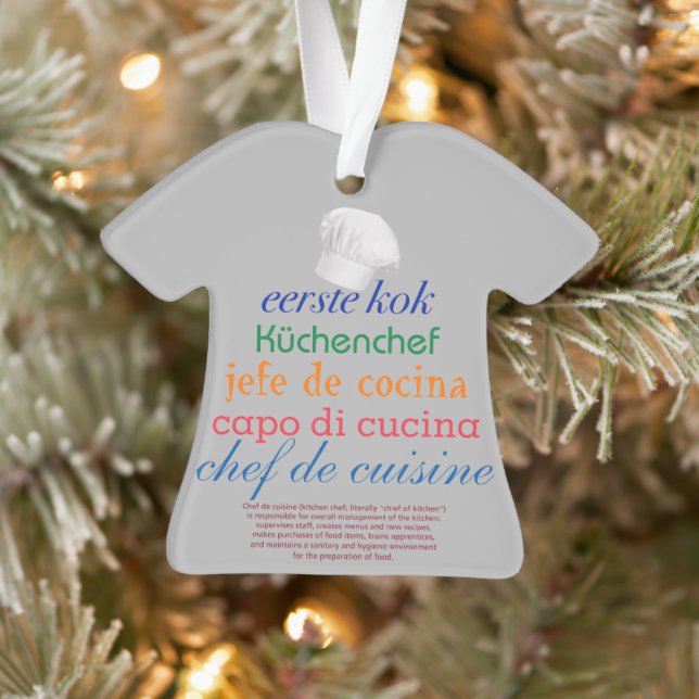 chef de cuisine ornament (Tree)