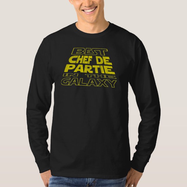 Chef De Partie  Space Backside Design T-Shirt (Front)