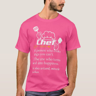 Chef Definition Funny Line Saying Cook Cooking Gif T-Shirt