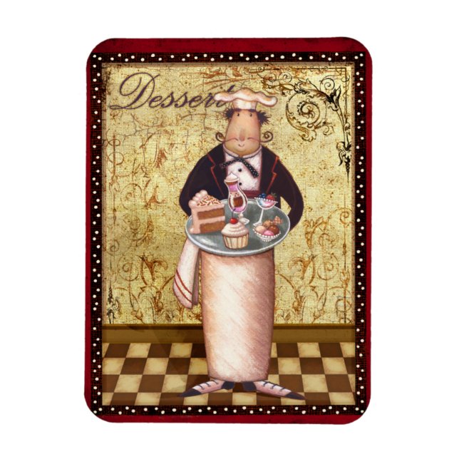 Chef Dessert Magnet (Vertical)