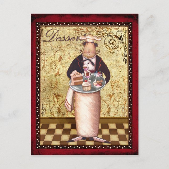 Chef Dessert Postcard (Front)