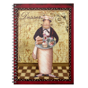 Chef Dessert Spiral Notebook
