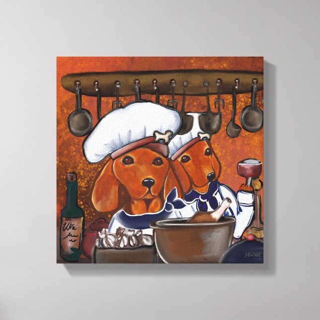 CHEF DOXIES CANVAS PRINT (Front)