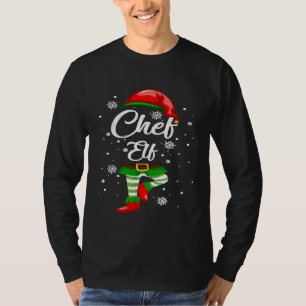 Chef Elf Costume  Christmas  Team Group T-Shirt