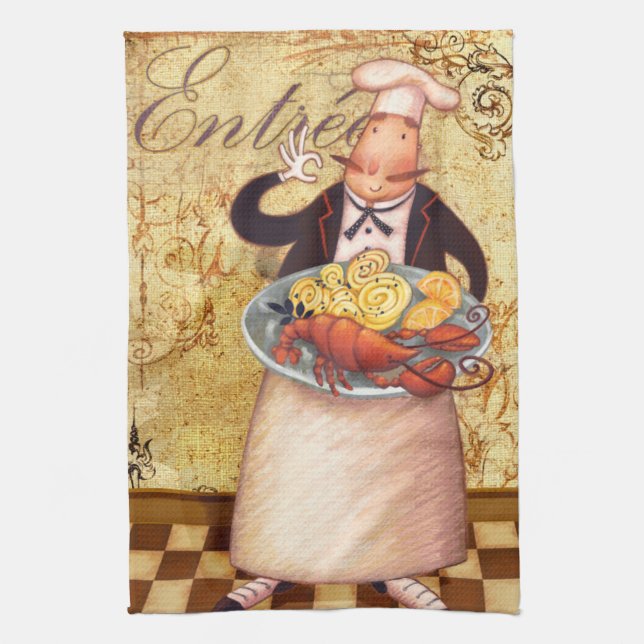 Chef Entrée Tea Towel (Vertical)
