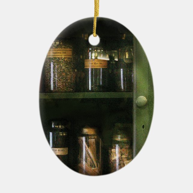 Chef - Food - Ingredients II Ceramic Tree Decoration (Front)