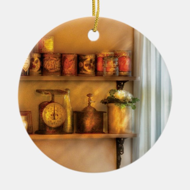 Chef - Food - Kitchen Shelves Ceramic Tree Decoration (Front)
