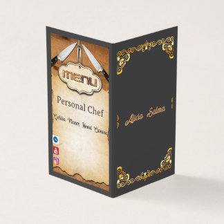 Chef for Home Cooking Standard Semi-Gloss Business Card